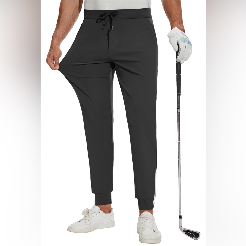 Men's Golf Joggers Zipper Leg